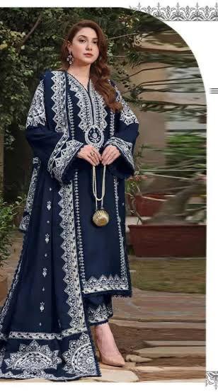 Nishat Lawn 90/70 Heavy Embroidered Shirt & Trouser 2-Piece Suit emb 506