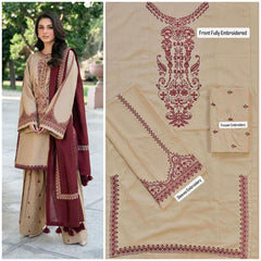 Nishat Lawn 90/70 Heavy Embroidered Shirt & Trouser 2-Piece Suit EMB-54903
