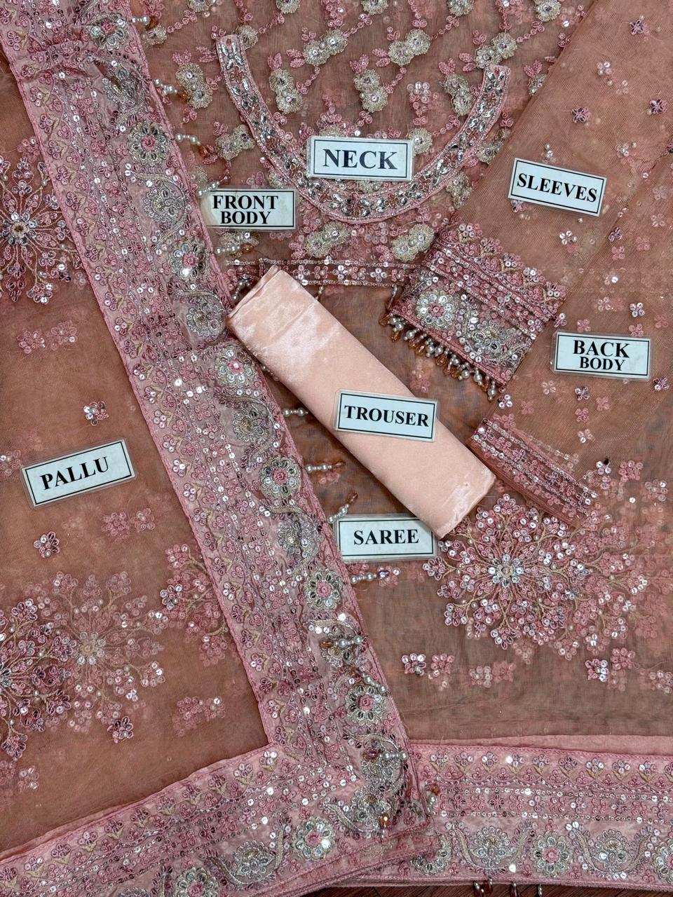 Maria B Luxury Embroidered Unstitched Replica – 3-Piece Suit
