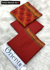Orient Printed Dhanak 3-Piece Unstitched Suit with Dhanak Dupatta prt