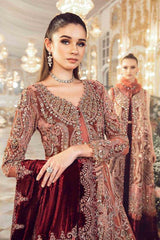 Maria B Handwork & Sequence Embroidered Net Frock (Master Replica)