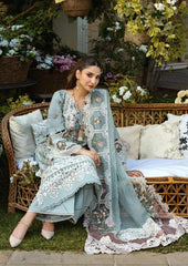 Elaf Heavy Chikan Kari Lawn 3-Piece Suit with Khaddi Net Dupatta