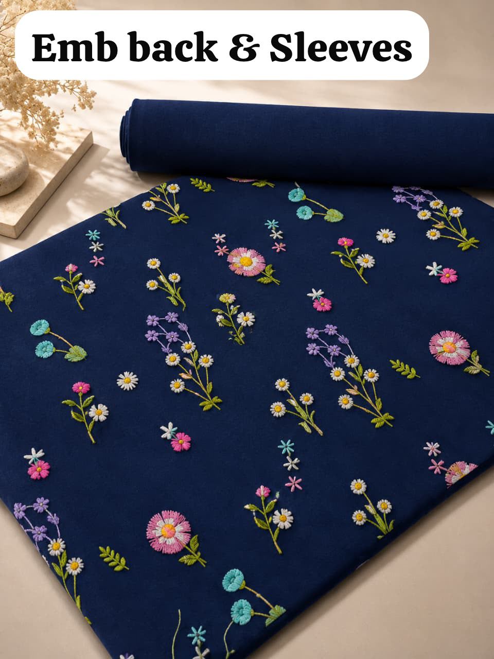 Indian Boty Embroidered Dhanak 2PC Unstitched Suit – Special Deal Collection emb-8350