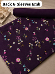Indian Boty Embroidered Dhanak 2PC Unstitched Suit – Special Deal Collection emb-8349