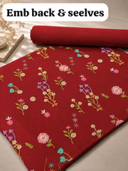 Indian Boty Embroidered Dhanak 2PC Unstitched Suit – Special Deal Collection emb-8351