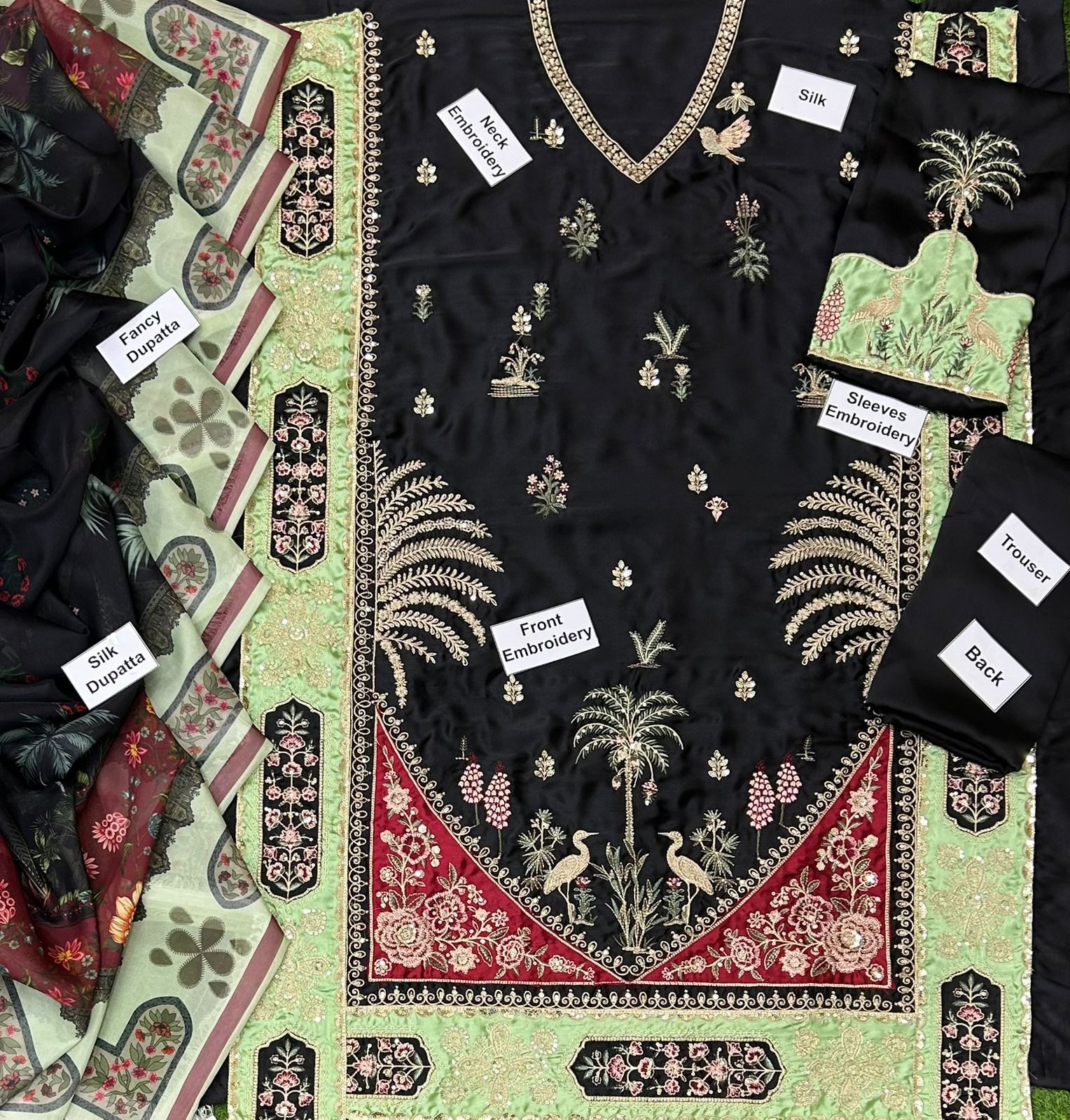 👑 Ethnic Luxury Silk 2026: Heavy Embroidered 3-Piece Ensemble! ✨