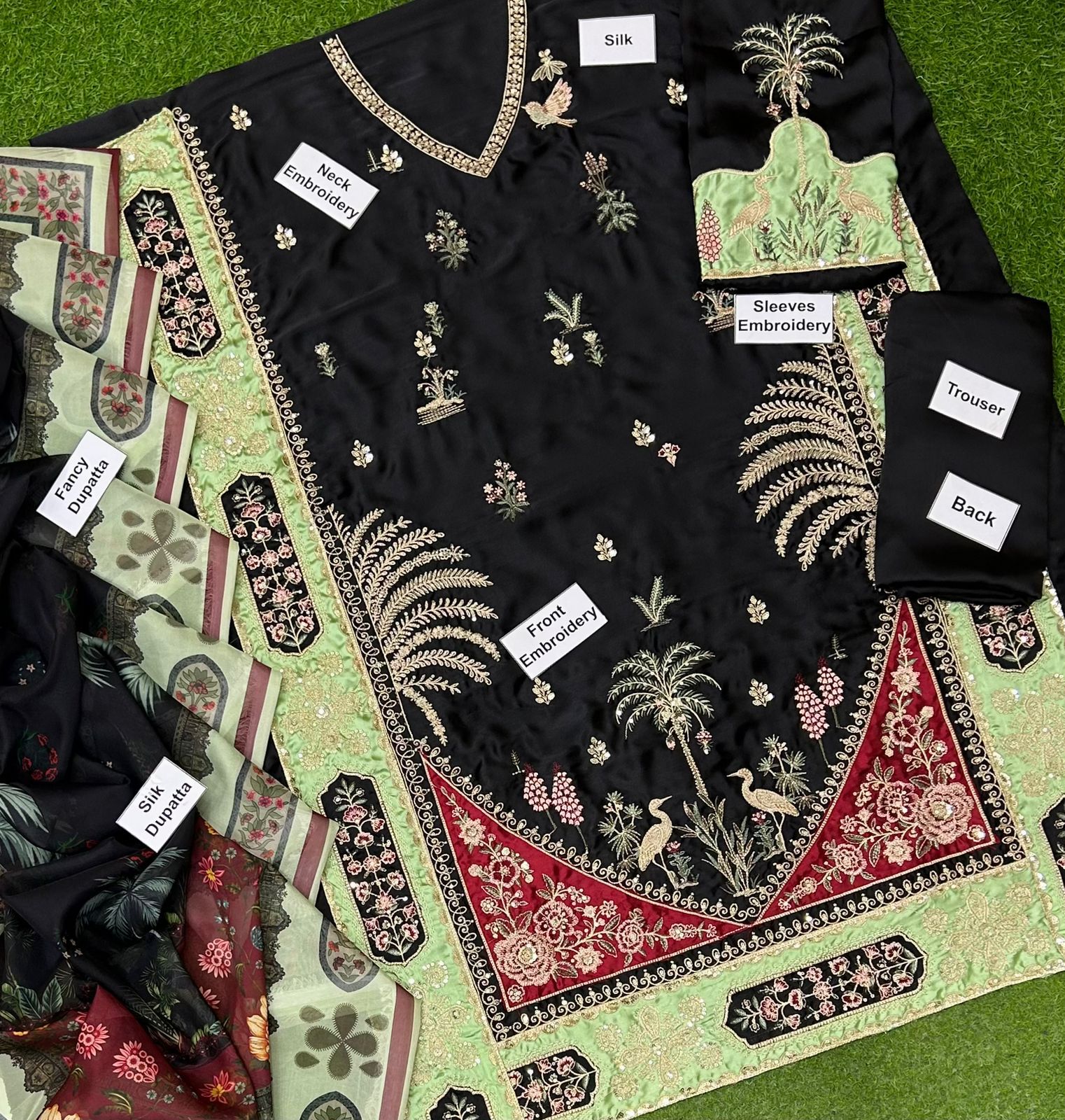 👑 Ethnic Luxury Silk 2026: Heavy Embroidered 3-Piece Ensemble! ✨
