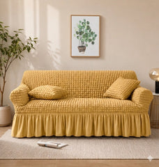 Premium Stretch Bubble Sofa Cover – Soft, Stylish & Protective