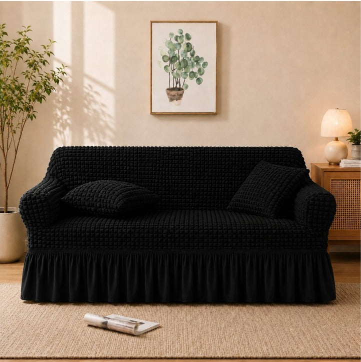 Premium Stretch Bubble Sofa Cover – Soft, Stylish & Protective