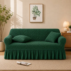 Premium Stretch Bubble Sofa Cover – Soft, Stylish & Protective