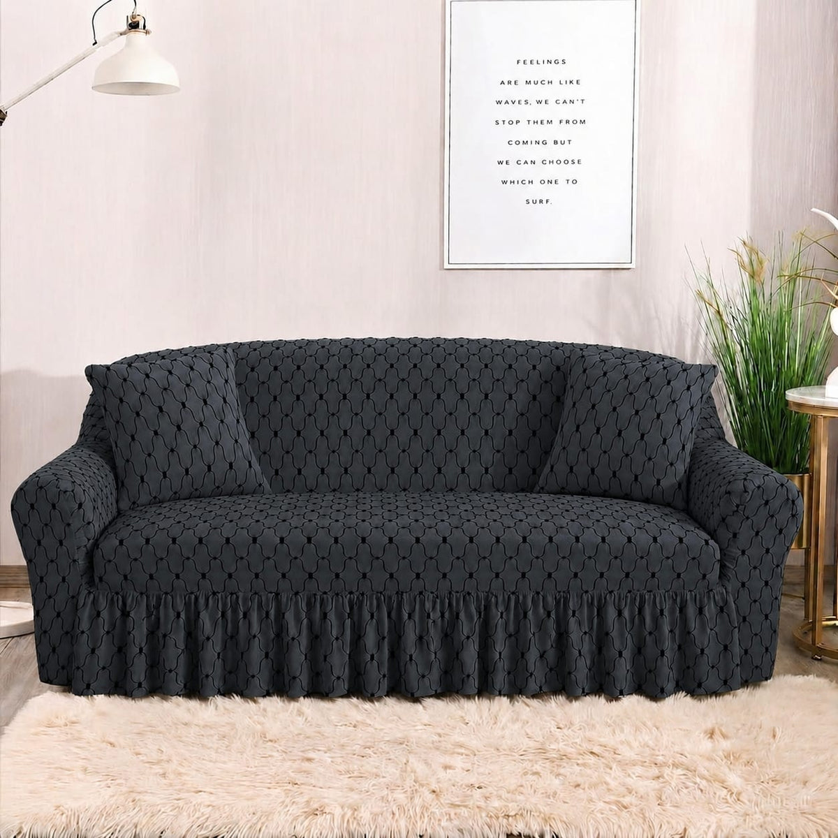 Premium Butterfly Waterproof Sofa Cover – Stretchable & Washable 🛋️✨