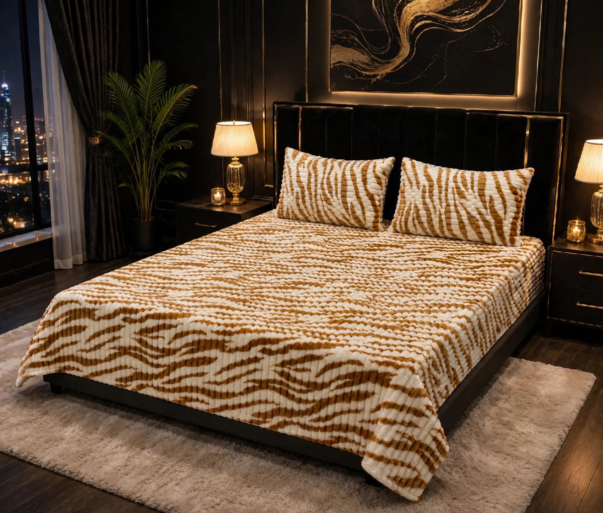 Luxury Plush Mink Velvet Bedsheet Set – Premium Soft & Warm Winter Bedding