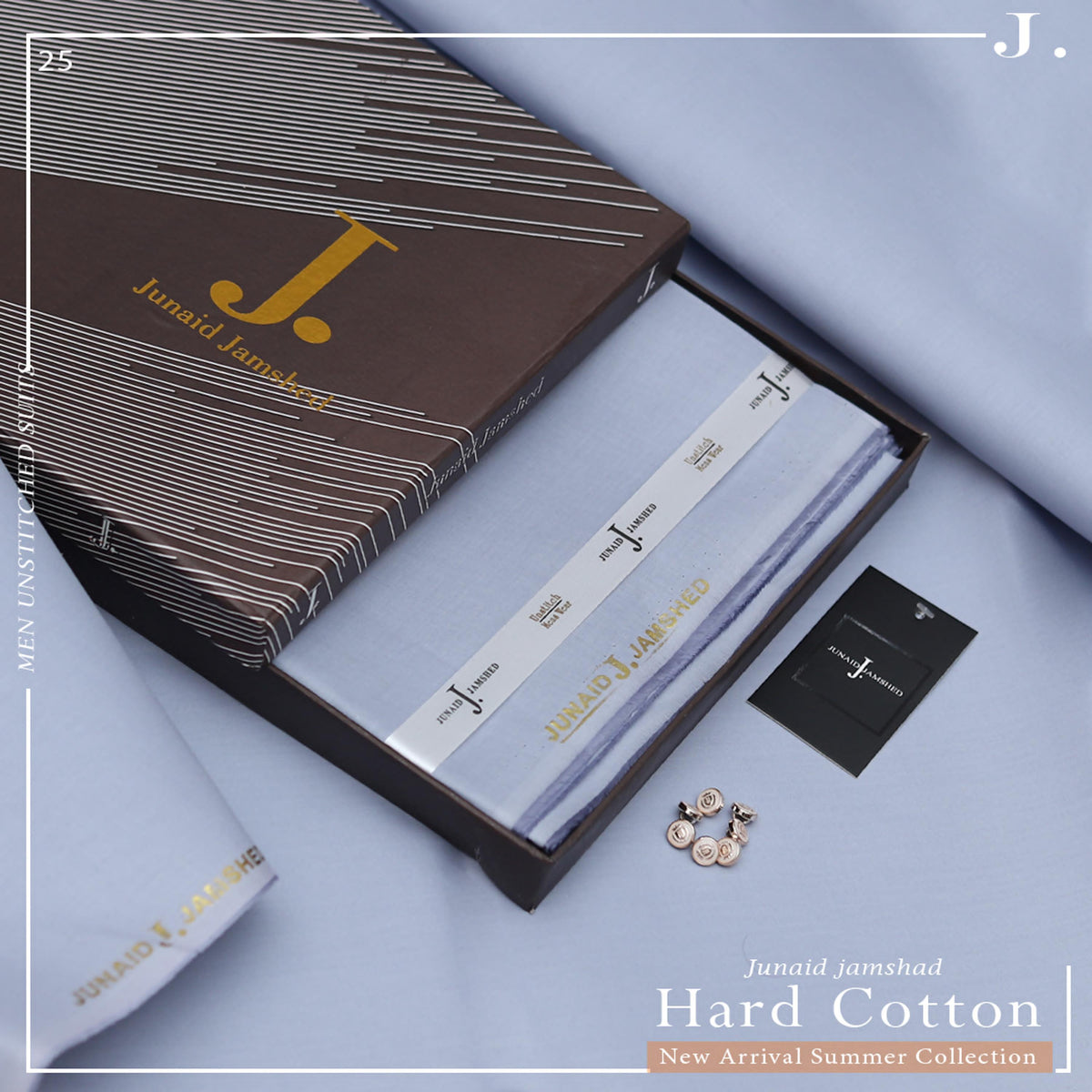 J. Hard Cotton Unstitched Suit – Premium Quality
