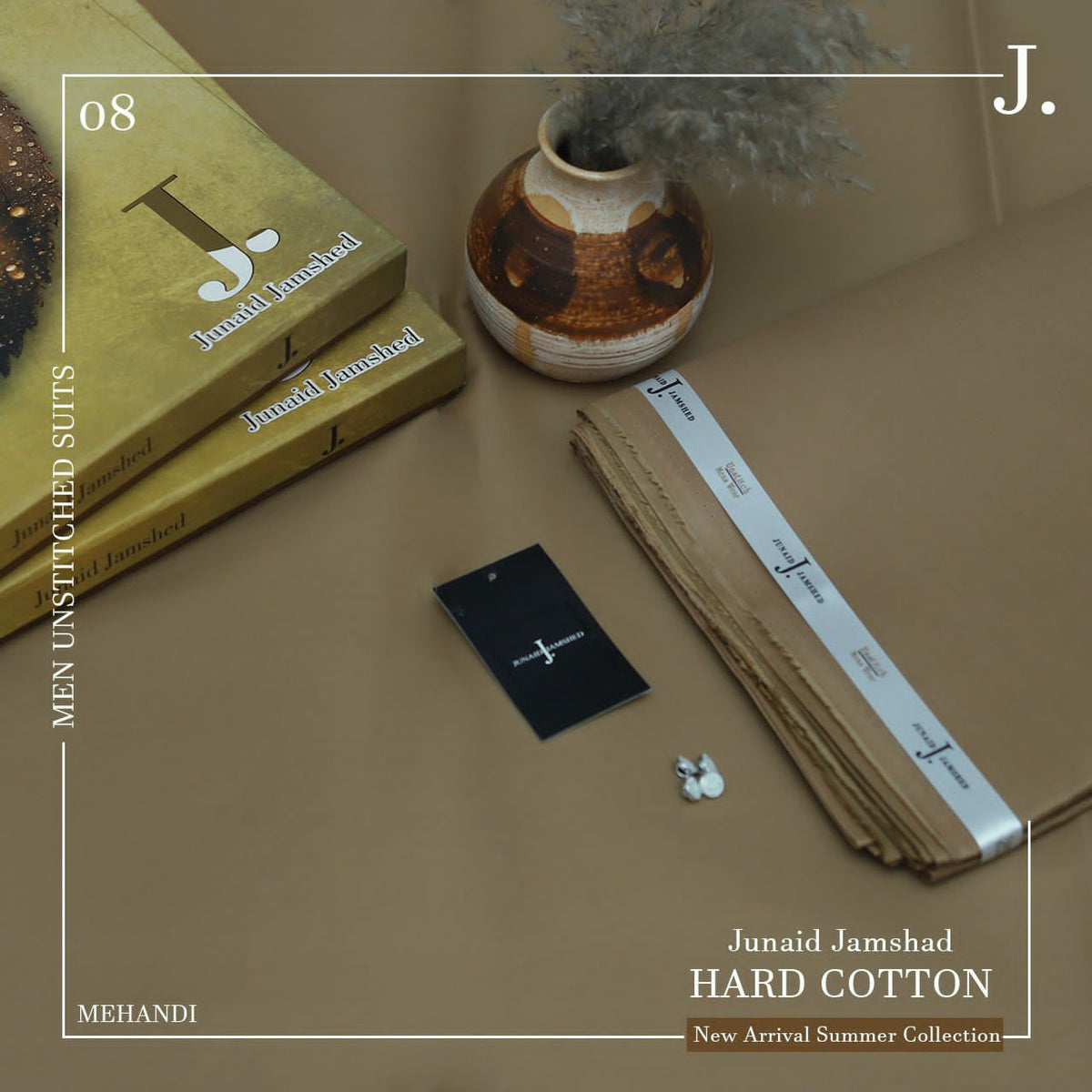 J. Hard Cotton Unstitched Suit – Premium Quality