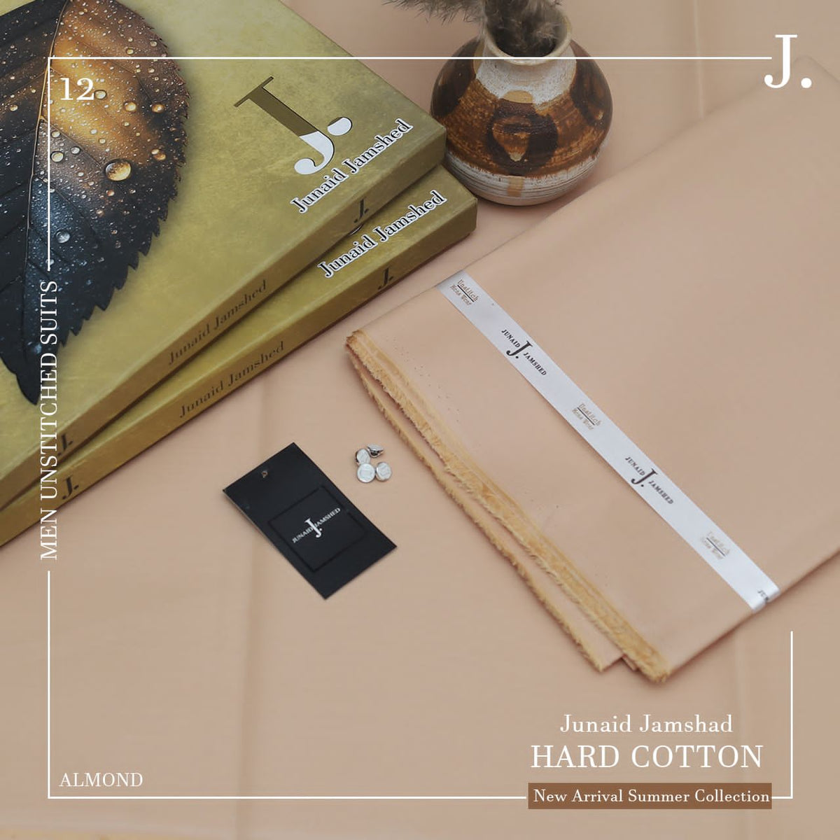 J. Hard Cotton Unstitched Suit – Premium Quality
