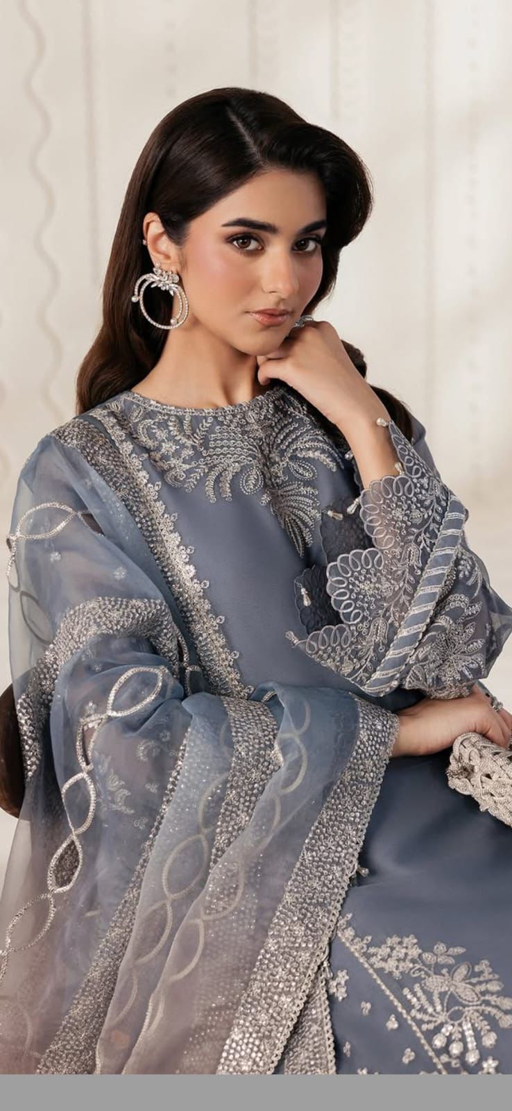 Zarif Premium Chiffon Net Collection – Tie & Dye Dupatta Edition emb 2005