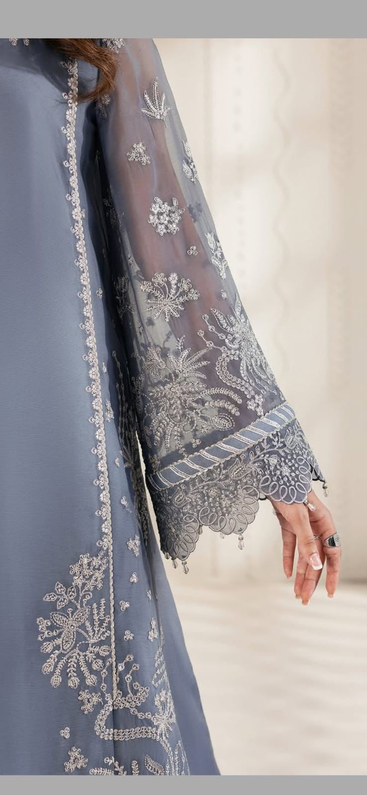 Zarif Premium Chiffon Net Collection – Tie & Dye Dupatta Edition emb 2005