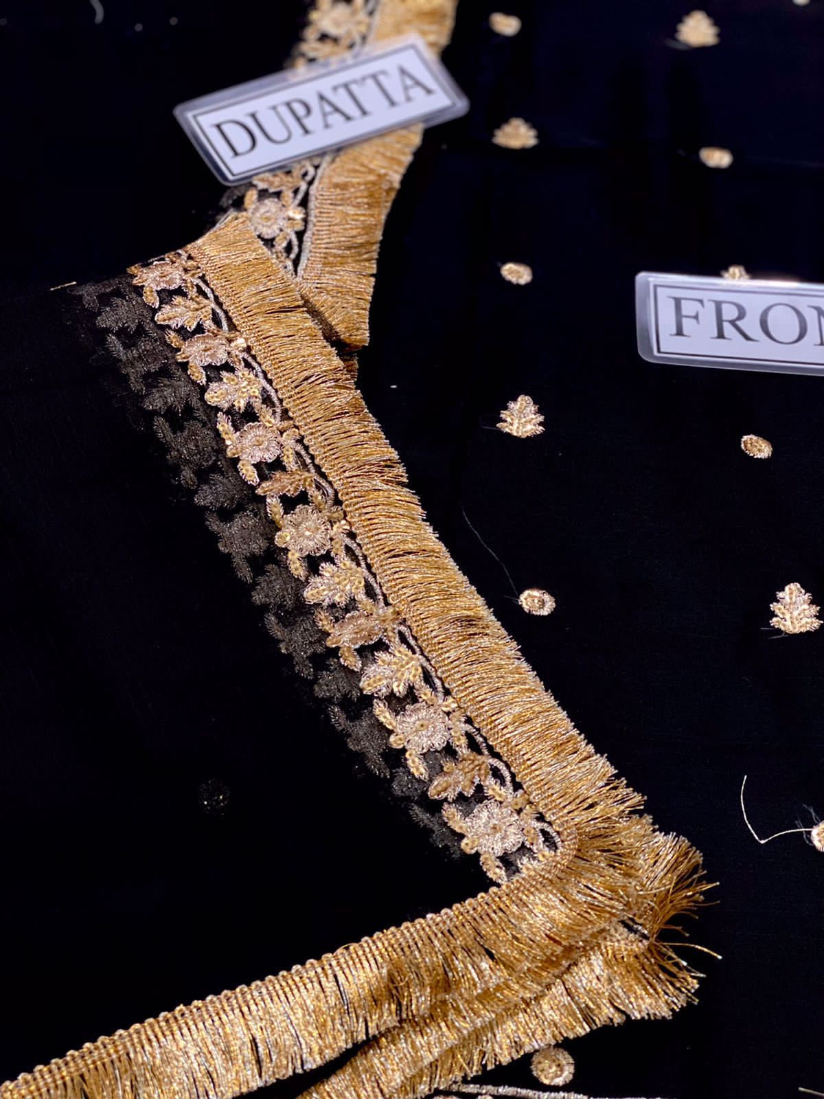 Asim Jofa Chiffon Collection – Sequinned Embroidered Shirt, Dupatta & Trouser
